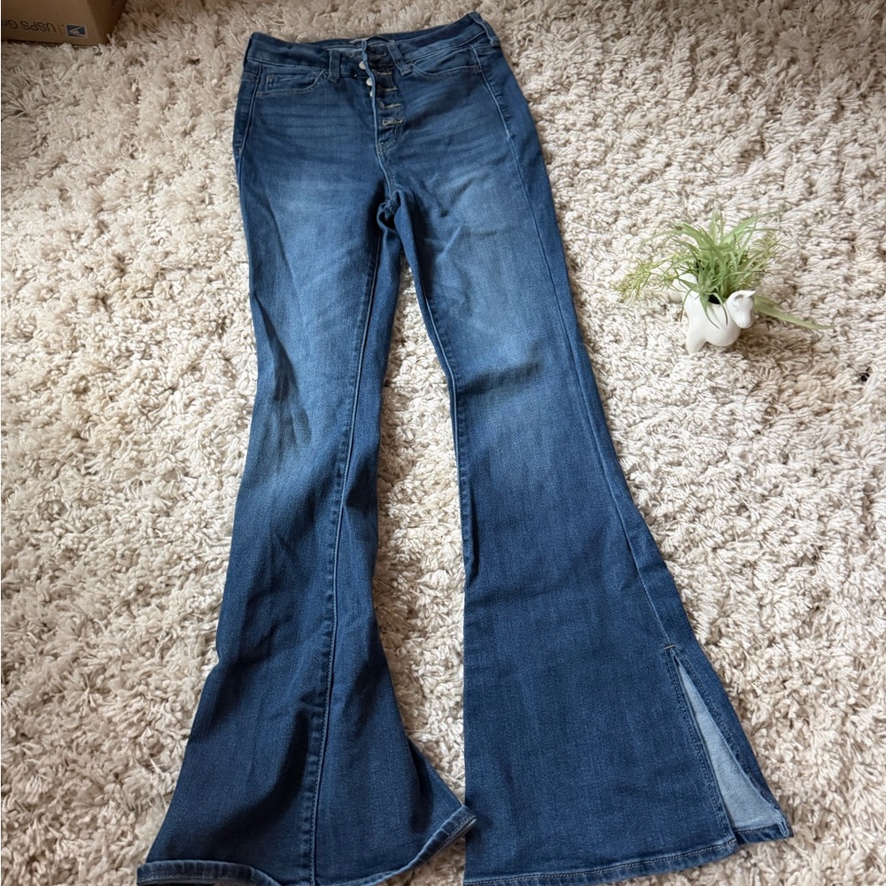 SO Denim vintage y2k denim women’s cute fitted Flare Jeans